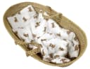 BabyLux Babydecke Musselin Kinderwagendecke Kuscheldecke Weiss Bild 4