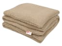 Babydecke BOUCLÉ 60x75 cm Winter Babydecke für Kinderwagen & Bett Weich, Warm DB, BabyLux, Beige Bild 3