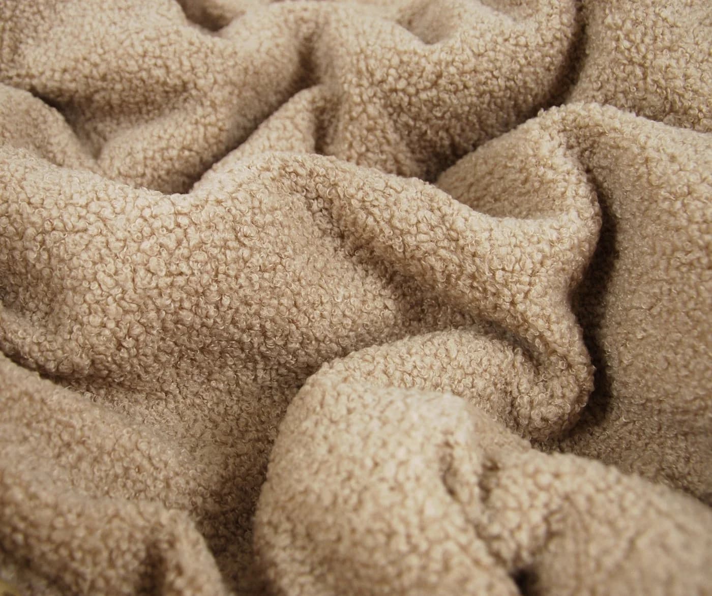 Babydecke BOUCLÉ 60x75 cm Winter Babydecke für Kinderwagen & Bett Weich, Warm DB, BabyLux, Beige - Bild 5