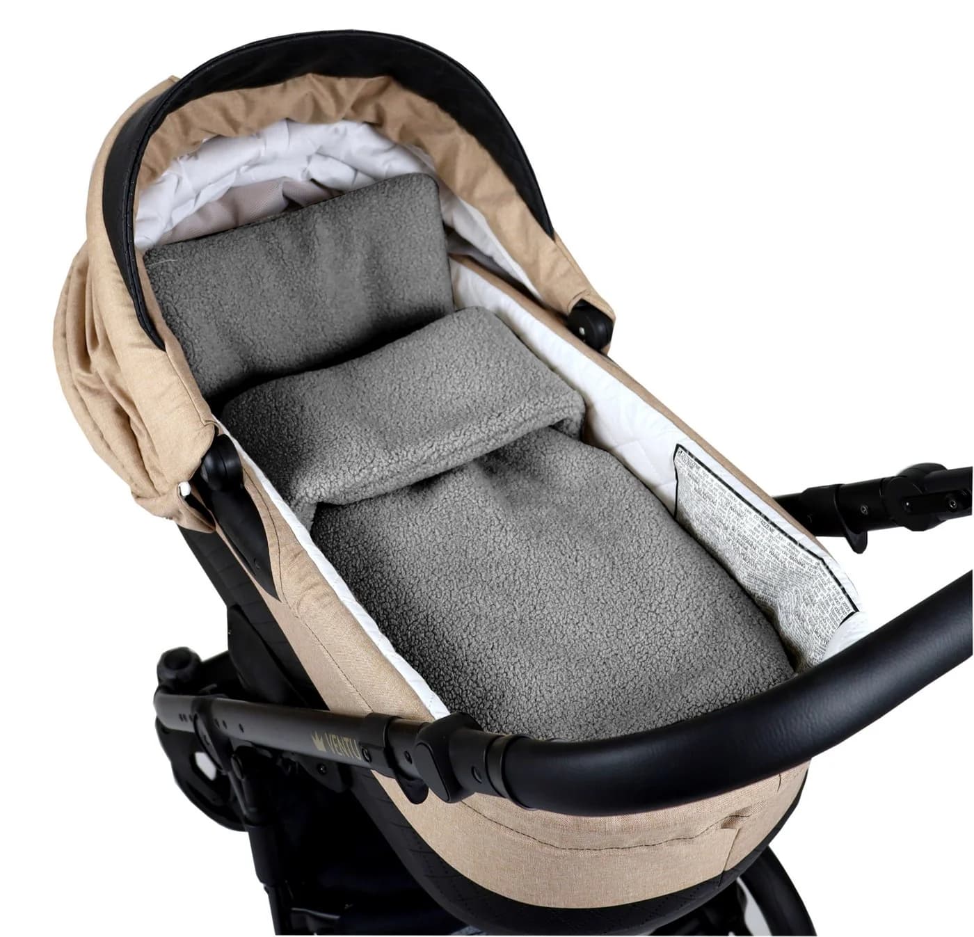 Babydecke BOUCLÉ 60x75 cm Winter Babydecke für Kinderwagen & Bett Weich, Warm DB, BabyLux, Grau - Bild 4
