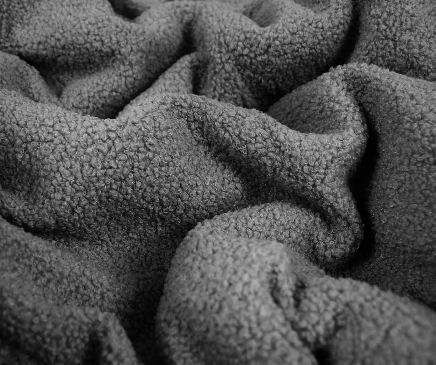 Babydecke BOUCLÉ 60x75 cm Winter Babydecke für Kinderwagen & Bett Weich, Warm DB, BabyLux, Grau - Bild 5