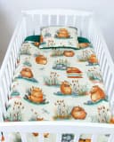 BabyLux Babydecke Minky Kuscheldecke 75x100 cm + Kissen Grün Capybara Bild 4