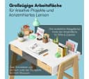 Bellabino Kinderschreibtisch Campo höhenverstellbar weiß/natur Bild 3