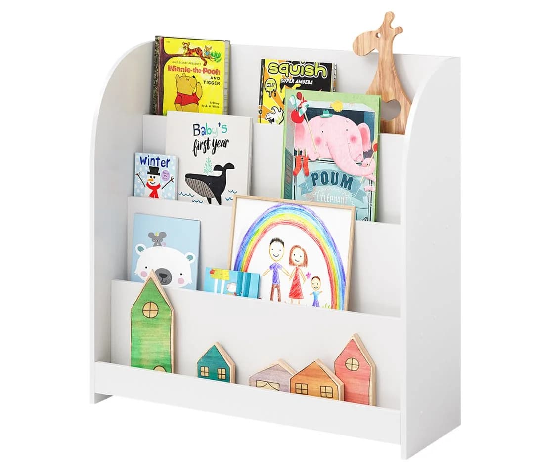 Bellabino Kinderregal Baru Weiß 4 Fächer Spielzeugregal - Bild 2