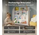 Bellabino Kinderregal Baru Weiß 4 Fächer Spielzeugregal Bild 5