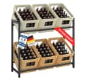 STEELSØN Flaschenregal Macondo Metall Getränkekistenregal Schwarz für 6 Kisten Bild 2