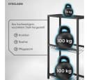 STEELSØN Flaschenregal Montune Schwarz Getränkekistenregal für 4 Kisten Bild 4