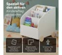 Bellabino Kinderregal Towy mit Rollen und Geheimfach Weiß Bild 4