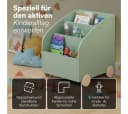 Bellabino Kinderregal Towy mit Rollen und Geheimfach - Mintgrün/Naturholz Bild 4