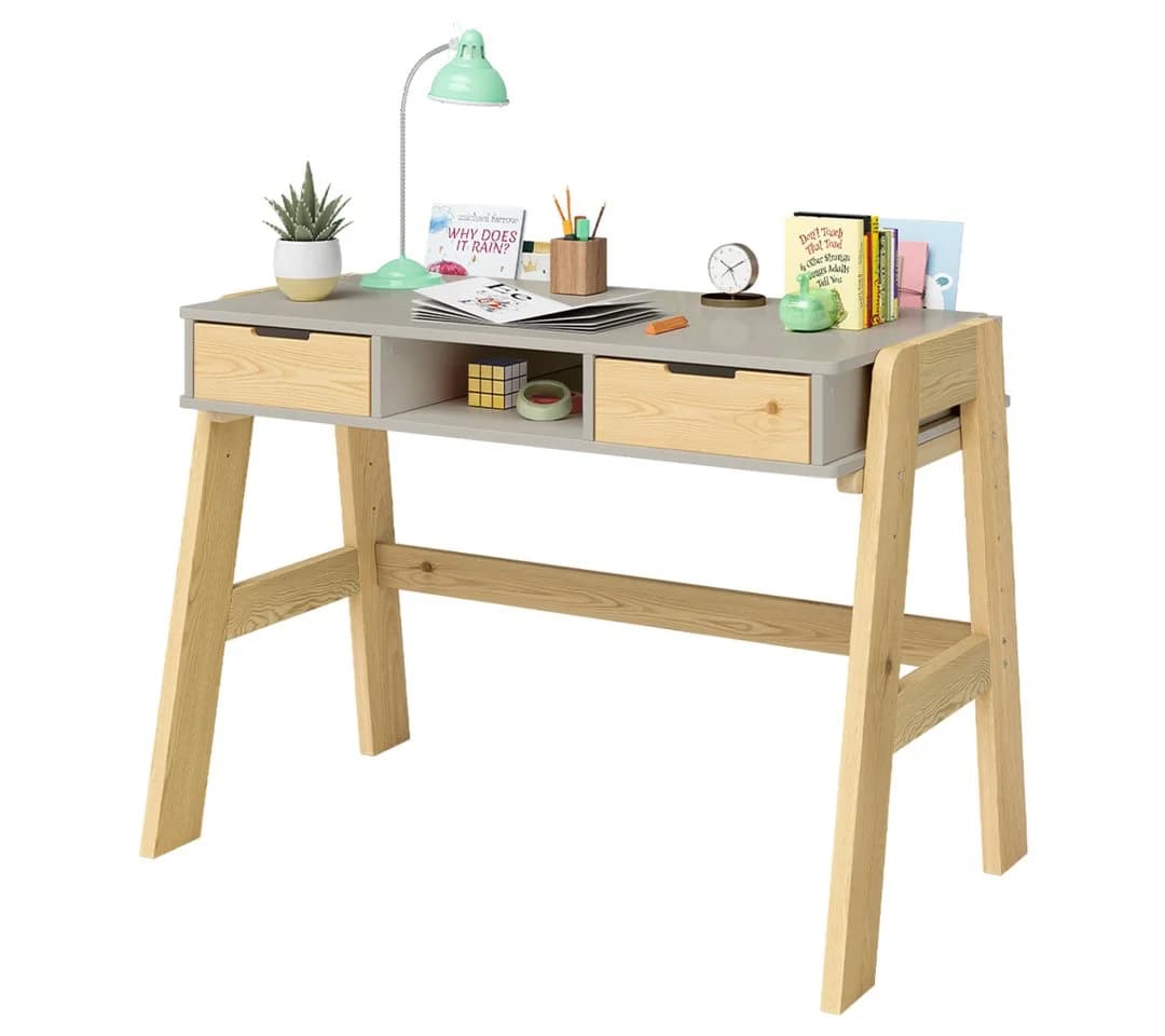 Bellabino Kinderschreibtisch Campo höhenverstellbar beige/natur - Bild 2