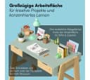 Bellabino Kinderschreibtisch Campo höhenverstellbar mintgrün/natur Bild 3