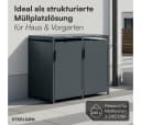STEELSØN Mülltonnenbox Thoria 240L Anthrazit Stahl Bild 1