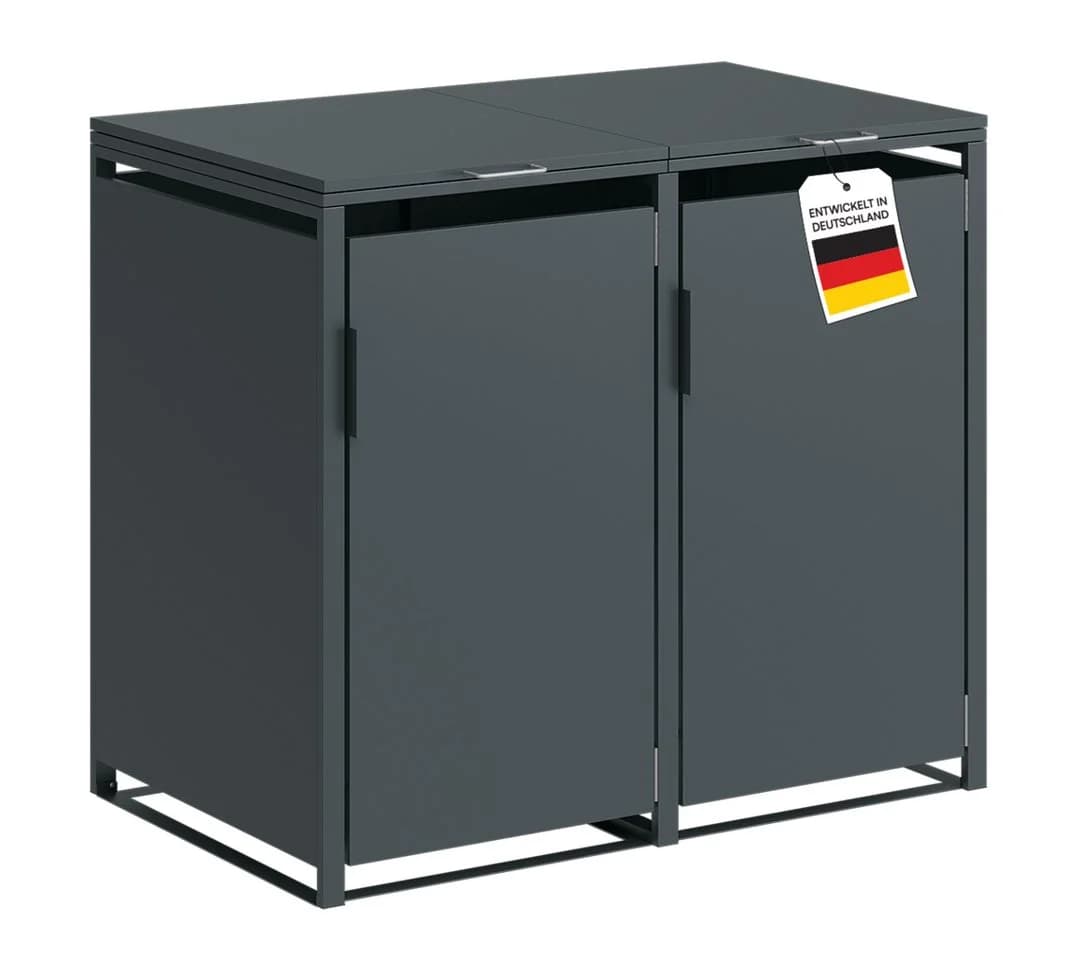 STEELSØN Mülltonnenbox Thoria 240L Anthrazit Stahl - Bild 2