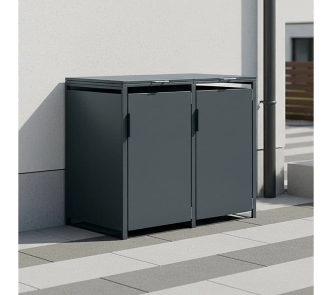 STEELSØN Mülltonnenbox Thoria 240L Anthrazit Stahl - Bild 5