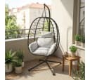STEELSØN Hängesessel Alarian höhenverstellbar faltbar Polyrattan Bild 1