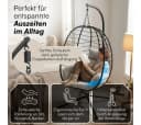 STEELSØN Hängesessel Alarian höhenverstellbar faltbar Polyrattan Bild 5