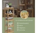 Bellamio Badregal Newa Bambus 5 Ebenen Standregal Lackiert Bild 3