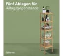 Bellamio Badregal Newa Bambus 5 Ebenen Standregal Lackiert Bild 5