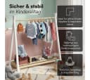 Bellabino Kleiderständer Ryck Tipi-Design Weiß Natur Massivholz Bild 5