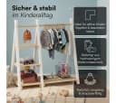 Bellabino Kleiderständer Ryck Tipi-Design Weiß Kiefer Massivholz Bild 5
