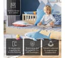 Bellabino Kinderbett Vils mit Gästebett und Rausfallschutz aus Kiefer Massivholz Bild 3