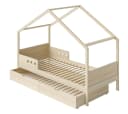 Bellabino Hausbett Bela Massivholz Kiefer mit Gästebett Bild 1