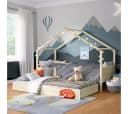 Bellabino Hausbett Bela Massivholz Kiefer mit Gästebett Bild 2