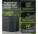 STEELSØN Hochbeet Hydra Anthrazit Verzinktes Stahl-Wellblech Bild 5
