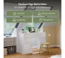 Bellamio Schreibtisch Livny Weiß 5 Schubladen Push-To-Open Bild 5