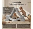 Bellabino Kindersofa Nile Grau Faltbare Spielcouch Cordbezug Bild 3