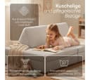Bellabino Kindersofa Nile Grau Faltbare Spielcouch Cordbezug Bild 5