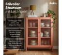skølm Highboard Norns mit Glastüren Terrakotta Metallkommode Bild 1