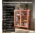 skølm Highboard Norns mit Glastüren Terrakotta Metallkommode Bild 3