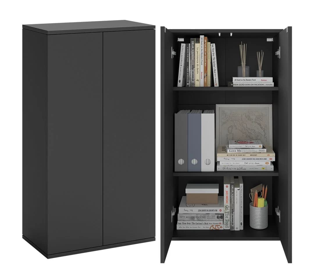 Bellamio Mehrzweckschrank Ais Push-to-Open Anthrazitschwarz - Bild 2