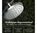 STEELSØN Solardusche Selara Schwarz mit Regenduschkopf und Fußhahn Bild 4