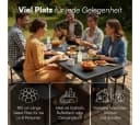 STEELSØN Bierzeltgarnitur Zennar Klapptisch Schwarz 180 cm Bild 1