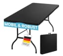 STEELSØN Bierzeltgarnitur Zennar Klapptisch Schwarz 180 cm Bild 2