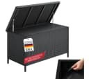 STEELSØN Aufbewahrungsbox Serion Gartenkiste Polyrattan Schwarz Bild 2