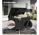 STEELSØN Aufbewahrungsbox Serion Gartenkiste Polyrattan Schwarz Bild 4