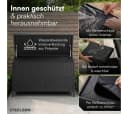 STEELSØN Aufbewahrungsbox Serion Gartenkiste Polyrattan Schwarz Bild 5