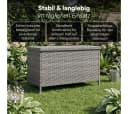 STEELSØN Aufbewahrungsbox Serion grau aus Polyrattan mit Metallgestell Bild 1