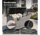 STEELSØN Aufbewahrungsbox Serion grau aus Polyrattan mit Metallgestell Bild 4