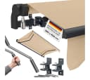 STEELSØN Gelenkarmmarkise Kestria Beige Aluminium-Kassette Kurbel Bild 2