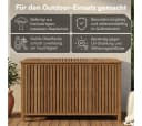 STEELSØN Auflagenbox Alkes Gartenbox aus Akazienholz mit Innentasche Bild 1