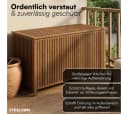 STEELSØN Auflagenbox Alkes Gartenbox aus Akazienholz mit Innentasche Bild 4