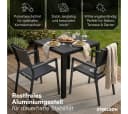 STEELSØN Gartentisch Alaris Kunstholz Schwarz Bild 3