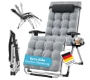 STEELSØN Gartenliege Lysira Zero-Gravity-Stuhl Grau/Silber Bild 2