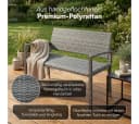 STEELSØN Gartenbank Mirador Polyrattan 2-Sitzer grau Bild 1