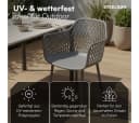 STEELSØN Gartenstuhl Quasira Grau 6er Set wetterfest Bild 1