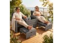STEELSØN Gartenlounge-Set Selaria 4-tlg. Grau mit Kissen Bild 1